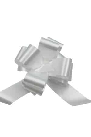 Coccarde matrimonio bianche mm 50 pezzi 30