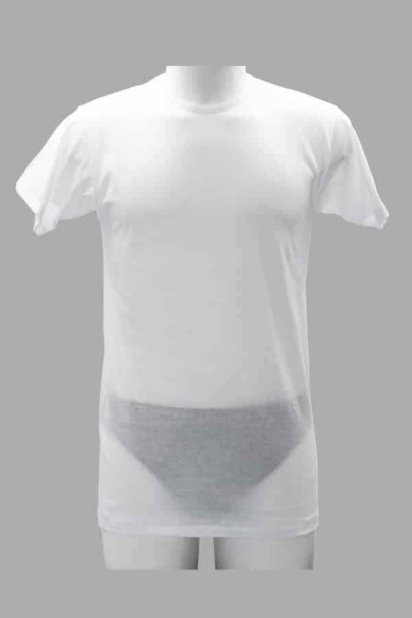 Maglia intima cotone uomo girocollo Moretta 142 bianco