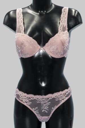 Completino intimo Jadea reggiseno e brasiliano 4674 rosa fronte