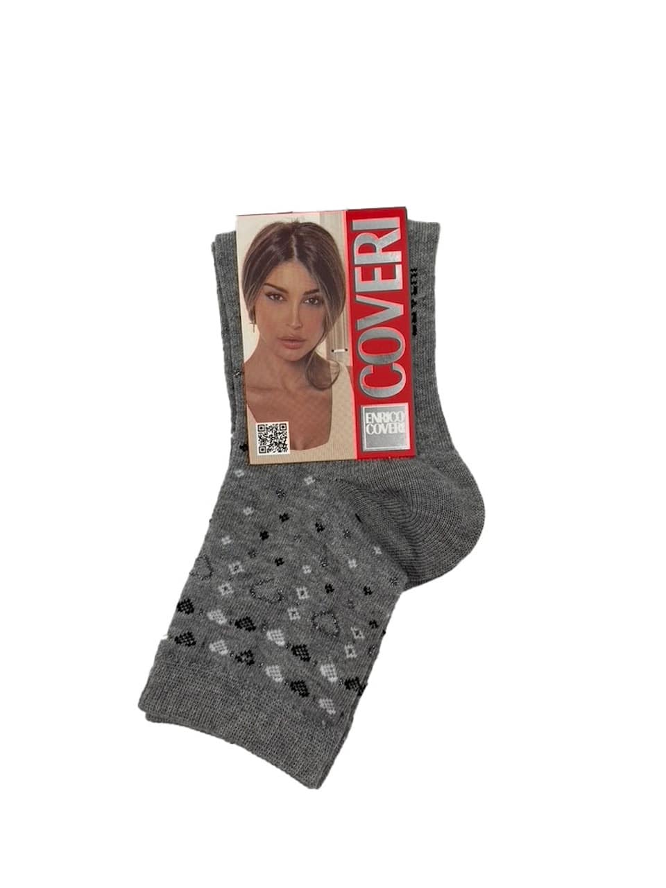 Calzini donna invernali corti Enrico Coveri Life 23C grigio