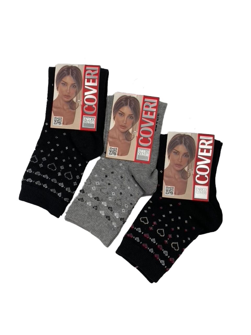 Calzini donna invernali corti Enrico Coveri Life 23C