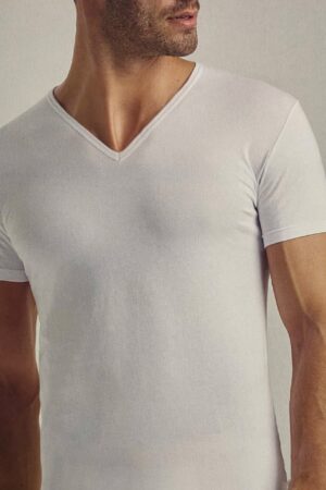 Maglia intima elasticizzata a V uomo Lotto LT1011