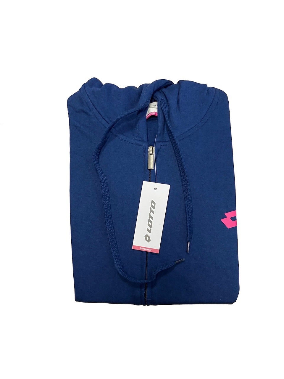 Felpa donna invernale full zip con cappuccio Lotto LA1020 blu