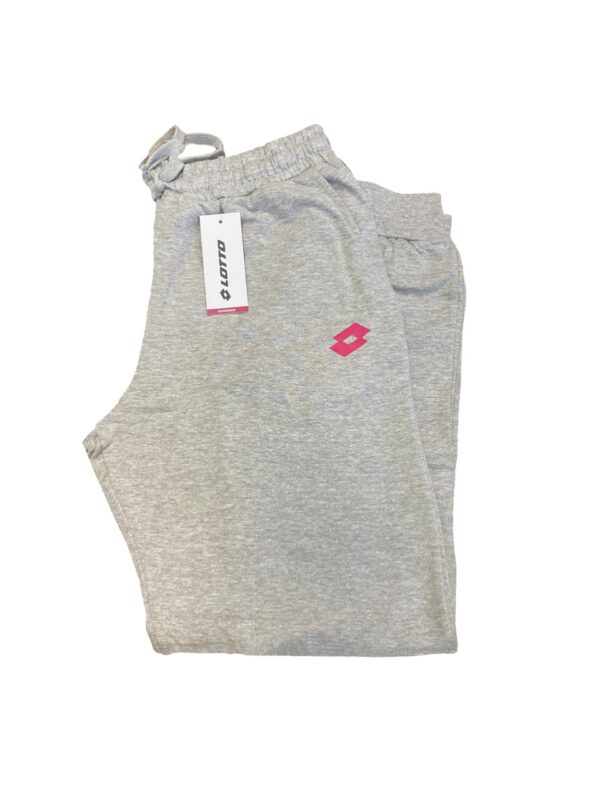 Pantaloni tuta donna felpati Lotto LA1012 grigio