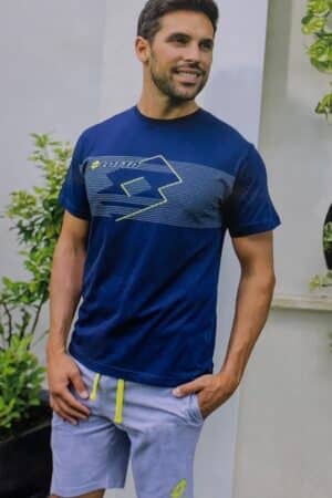 Completo uomo estivo t-shirt e pantaloncino Lotto LP1124