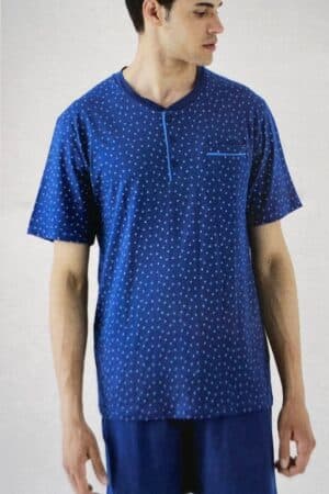 Pigiama Karelpiu uomo corto in cotone KC8214