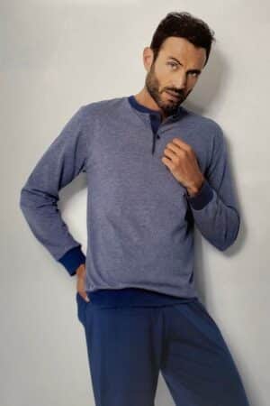 Pigiama uomo cotone leggero lungo Enrico Coveri EP1040