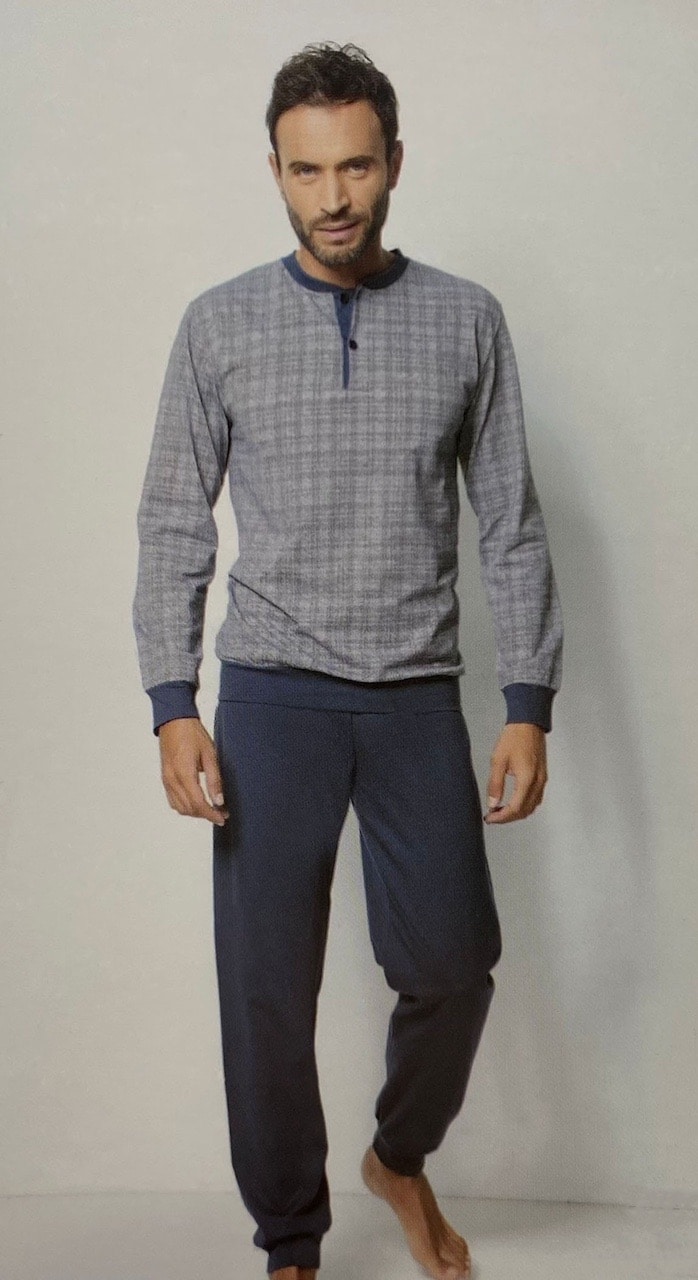 Pigiama uomo cotone leggero lungo Enrico Coveri EP1041