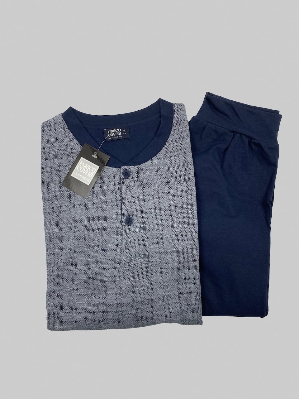 Pigiama uomo cotone leggero lungo Enrico Coveri EP1041