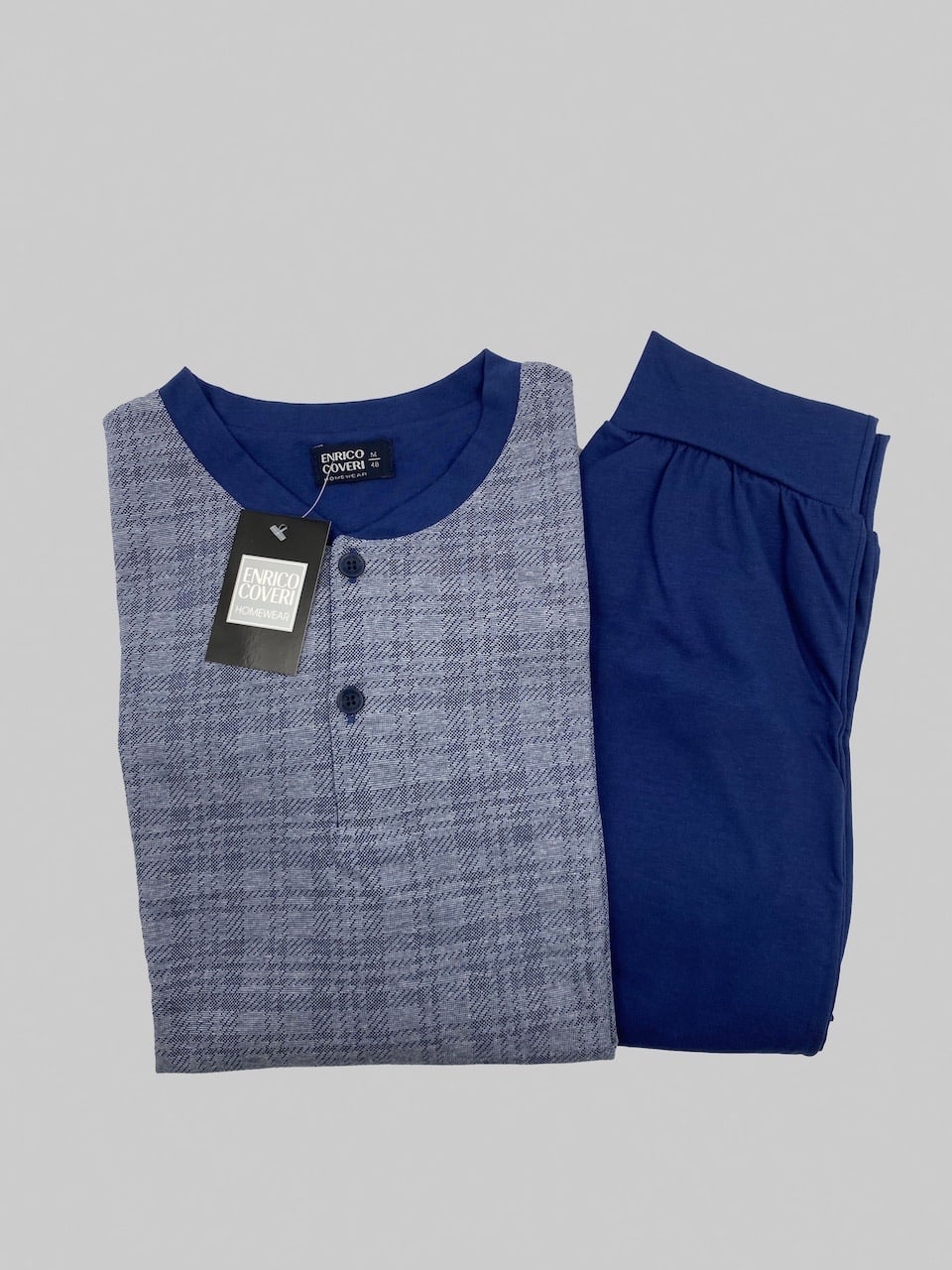 Pigiama uomo cotone leggero lungo Enrico Coveri EP1041