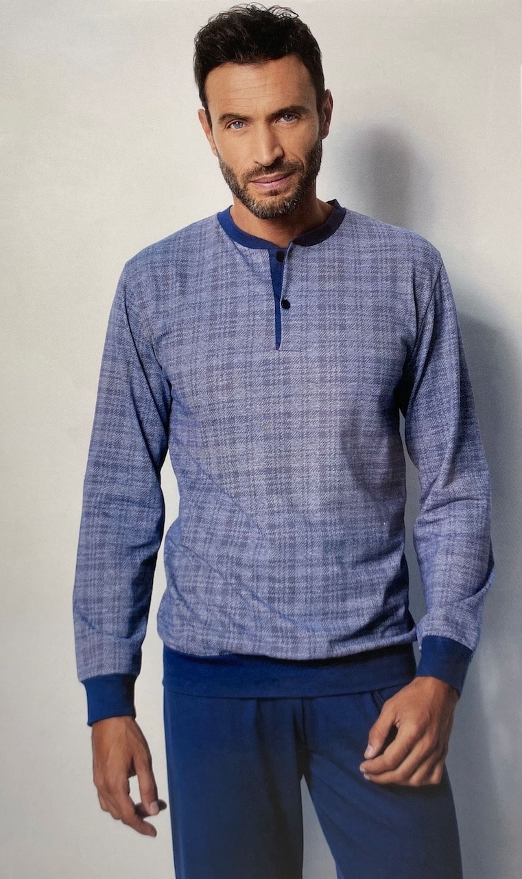 Pigiama uomo cotone leggero lungo Enrico Coveri EP1041