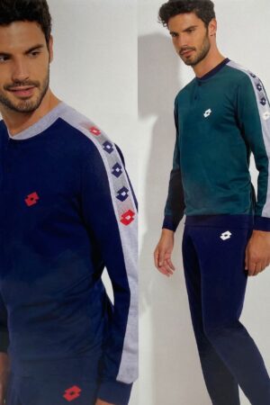 Pigiama uomo in cotone lungo Lotto LP1052