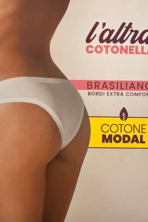 Slip a brasiliana in cotone e modal Cotonella GD365 retro