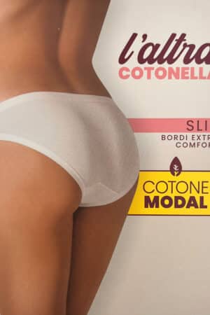 Slip donna in cotone e modal Cotonella GD364 retro
