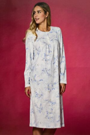 Camicia da notte manica lunga caldo cotone Linclalor LR292232