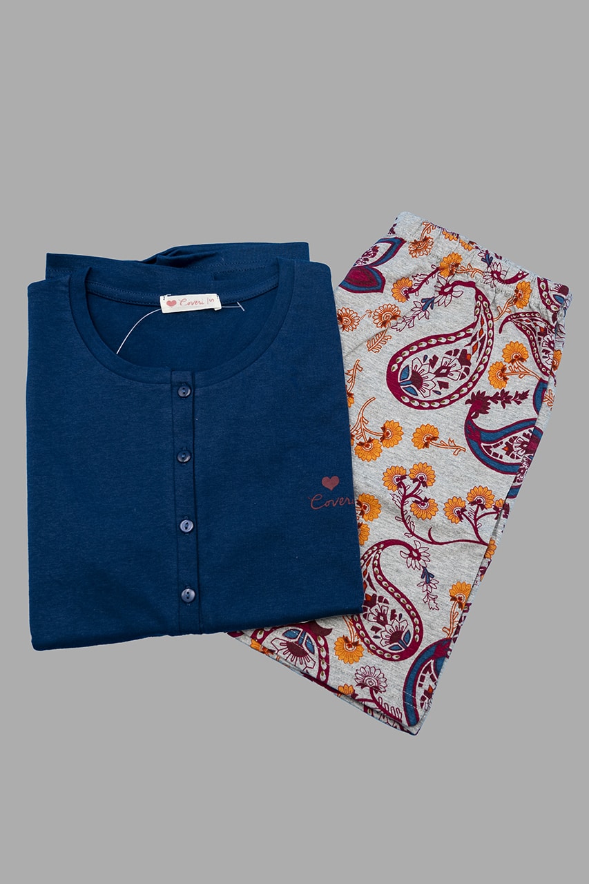 Pigiama corto donna Enrico Coveri EP2025 denim