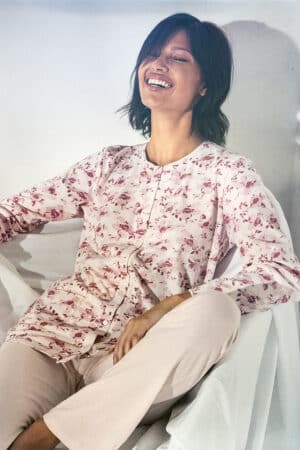 Pigiama donna aperto davanti estivo Enrico Coveri EP5238