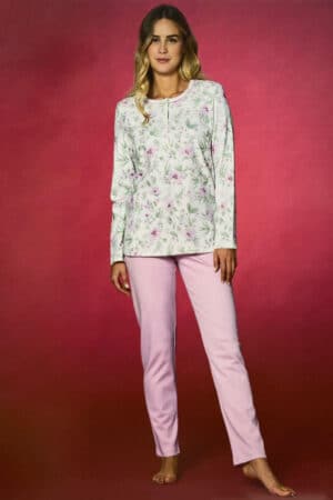 Pigiama caldo cotone donna Linclalor LR29222