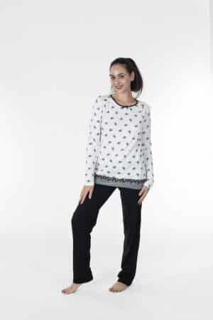 Pigiama Verdissima caldo cotone 43.W3AFM52 milk