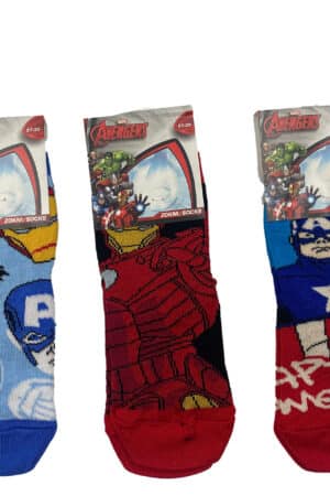 Calzini bambino Avengers cotone estivo 3704 fronte
