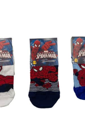 Calzini fantasmino bambino Spiderman cotone estivo 3862 3PZ fronte
