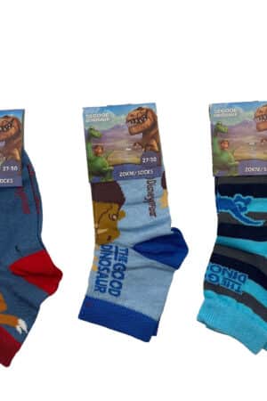 Calzini corti bambino Dinosauri cotone estivo 3742 3PZ fronte