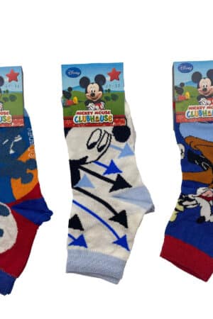 Calzini corti bambino Mickey Mouse cotone estivo 3708 3PZ retro