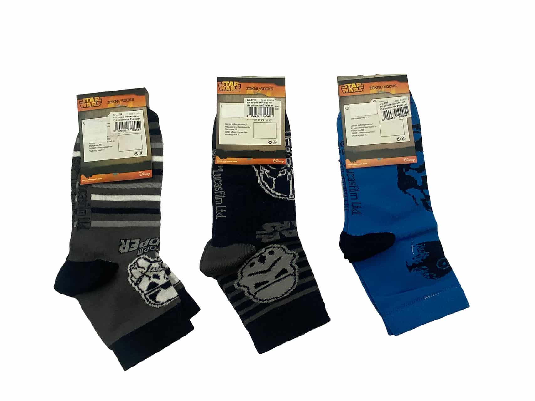 Calzini corti bambino Star Wars cotone estivo 3718 3PZ retro