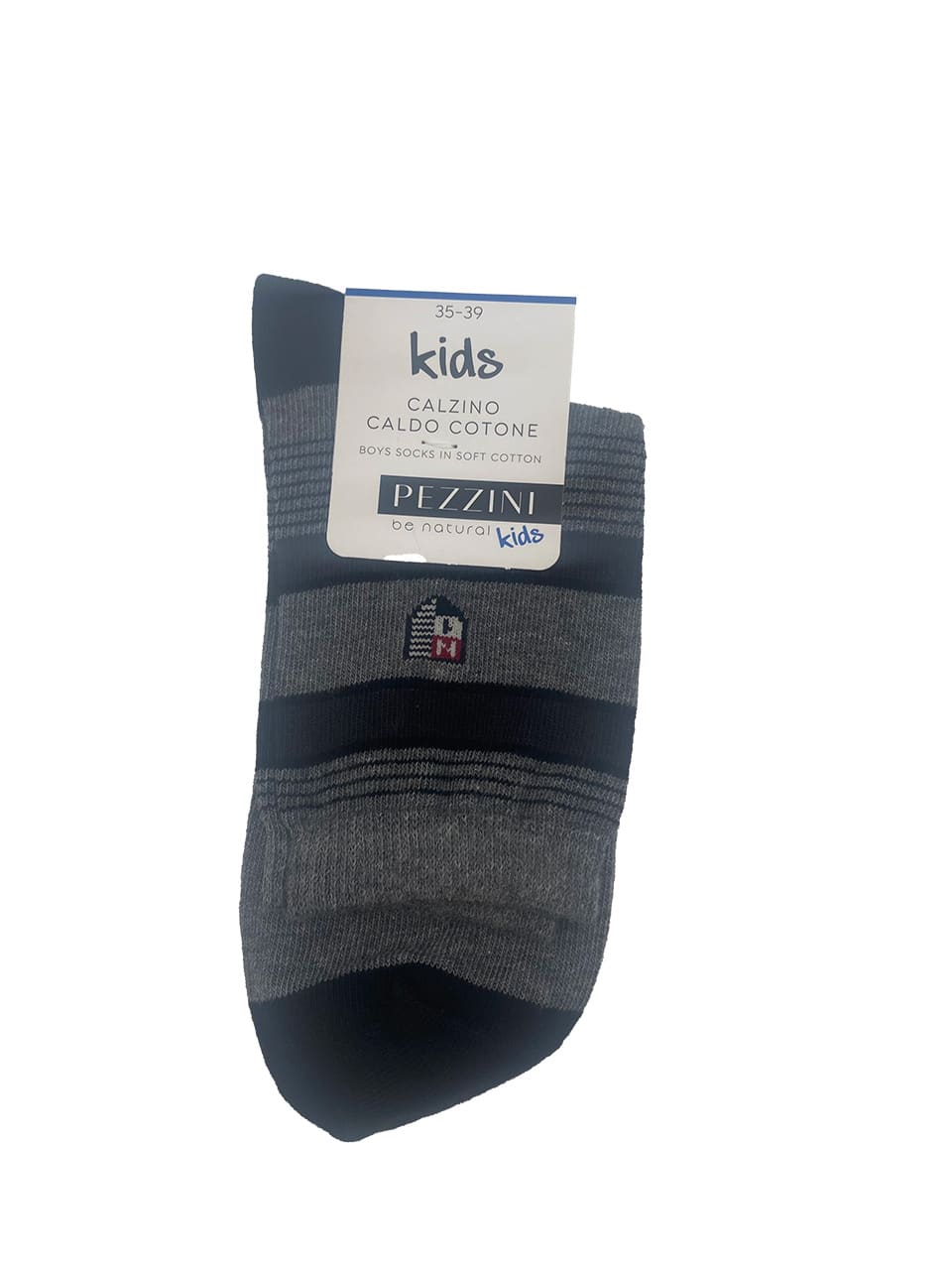 Calzini da bambino in caldo cotone Pezzini PAI21101 grigio