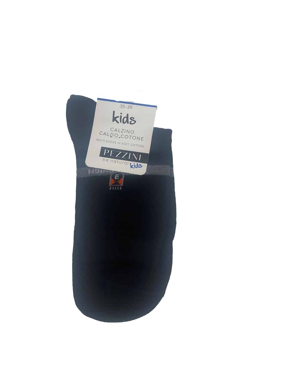 Calzini da bambino in caldo cotone Pezzini PAI21101 nero