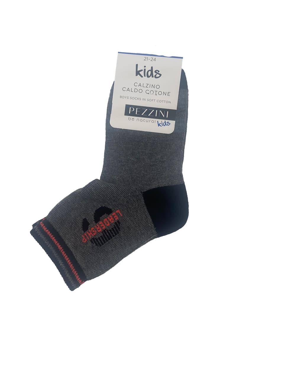 Calzini da bambino in caldo cotone Pezzini PAI21102 grigio