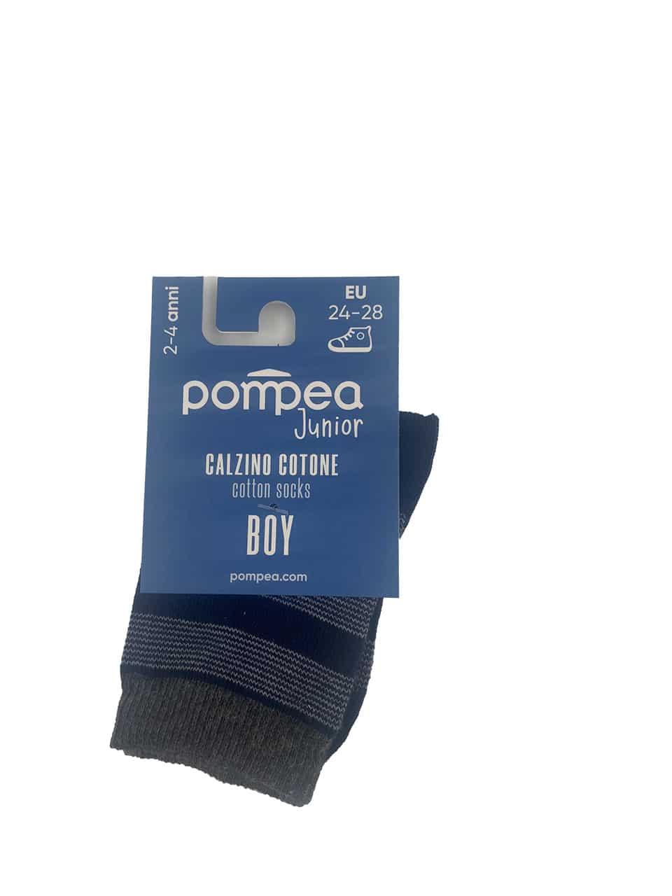 Calzini da bambino in caldo cotone POMPEA MAMMOLO grigio blu