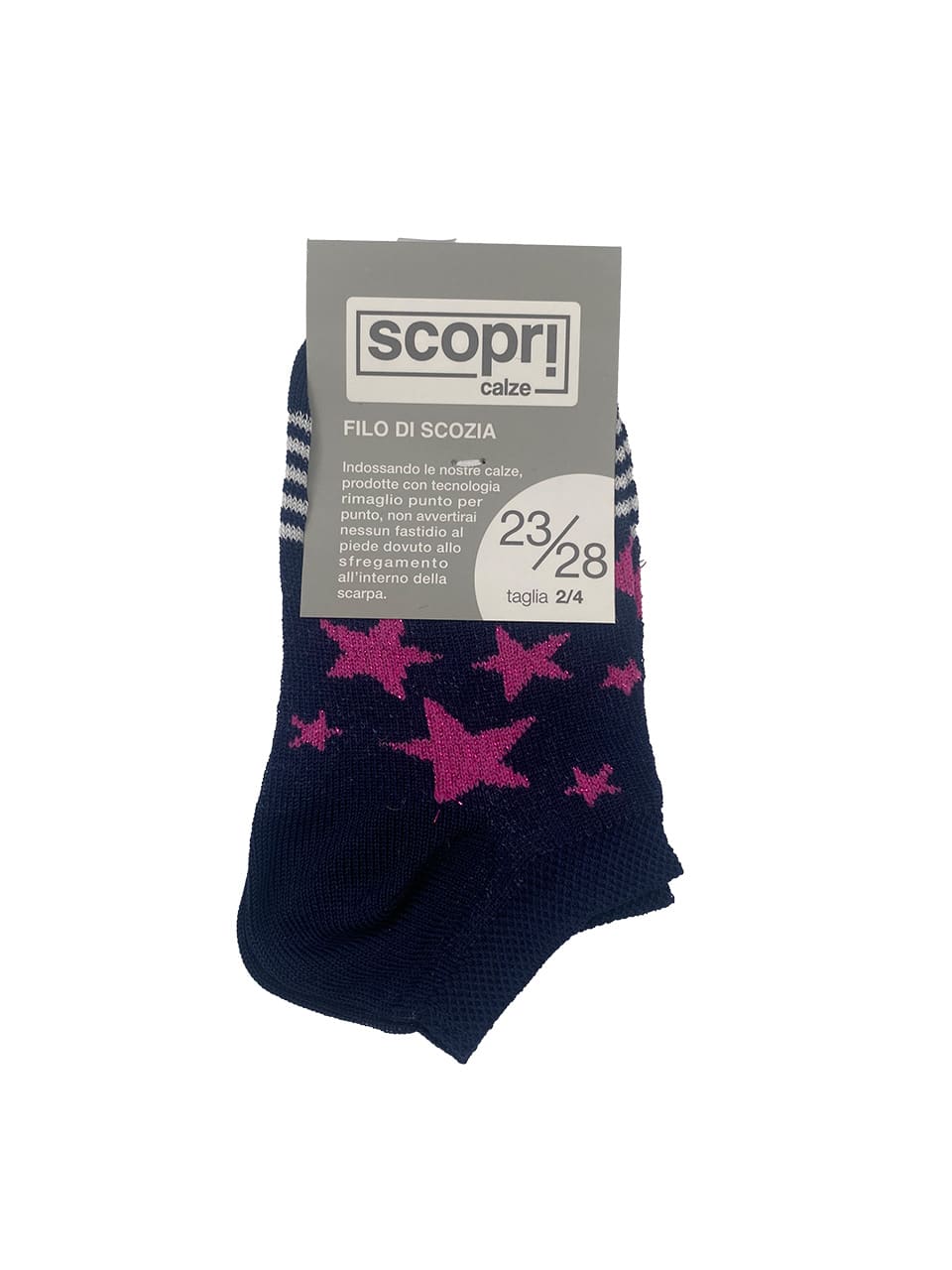 Fantasmini da bambina in filo di scozia Scopri GEORGIE blu fuxia