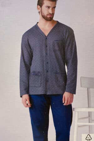 Pigiama uomo aperto davanti invernale Karelpiù