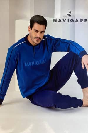 Pigiama uomo Navigare caldo cotone 14903