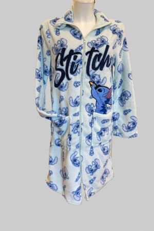 Vestaglia in pile donna con zip Lilo & Stitch HY36005B