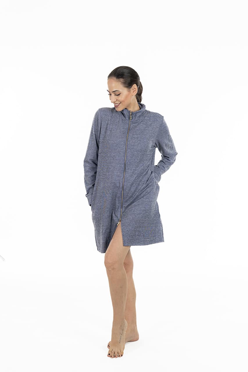 Vestaglia da donna invernale Verdissima 63.W3ALW71 denim