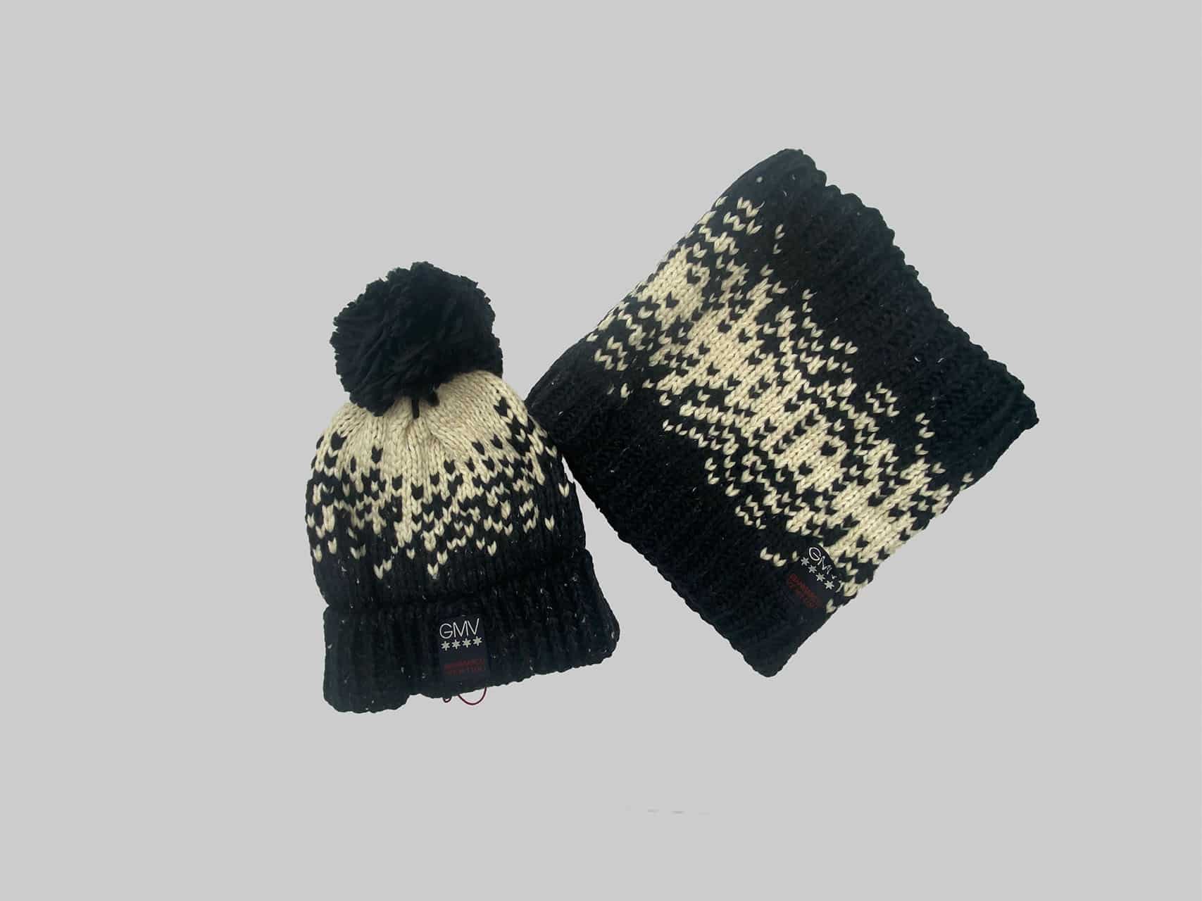 Cappello con scaldacollo da bambino GMV 72023 navy