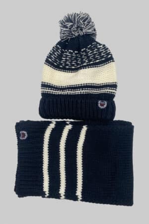Cappello e sciarpa bambino GMV 72020 navy