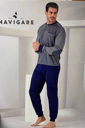 Pigiama uomo Navigare caldo cotone 141905
