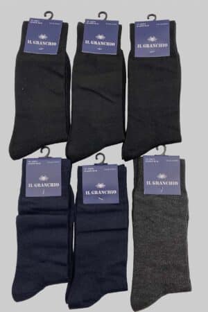 Calze da uomo invernali corte IL Granchio GC201 6pz