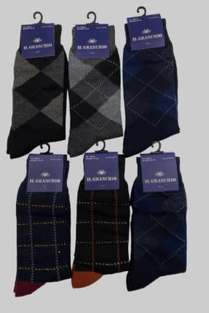 Calze da uomo invernali corte IL Granchio GC207 6pz