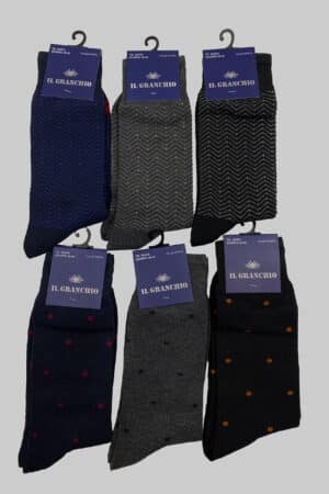 Calze da uomo invernali corte IL Granchio GC211 6pz