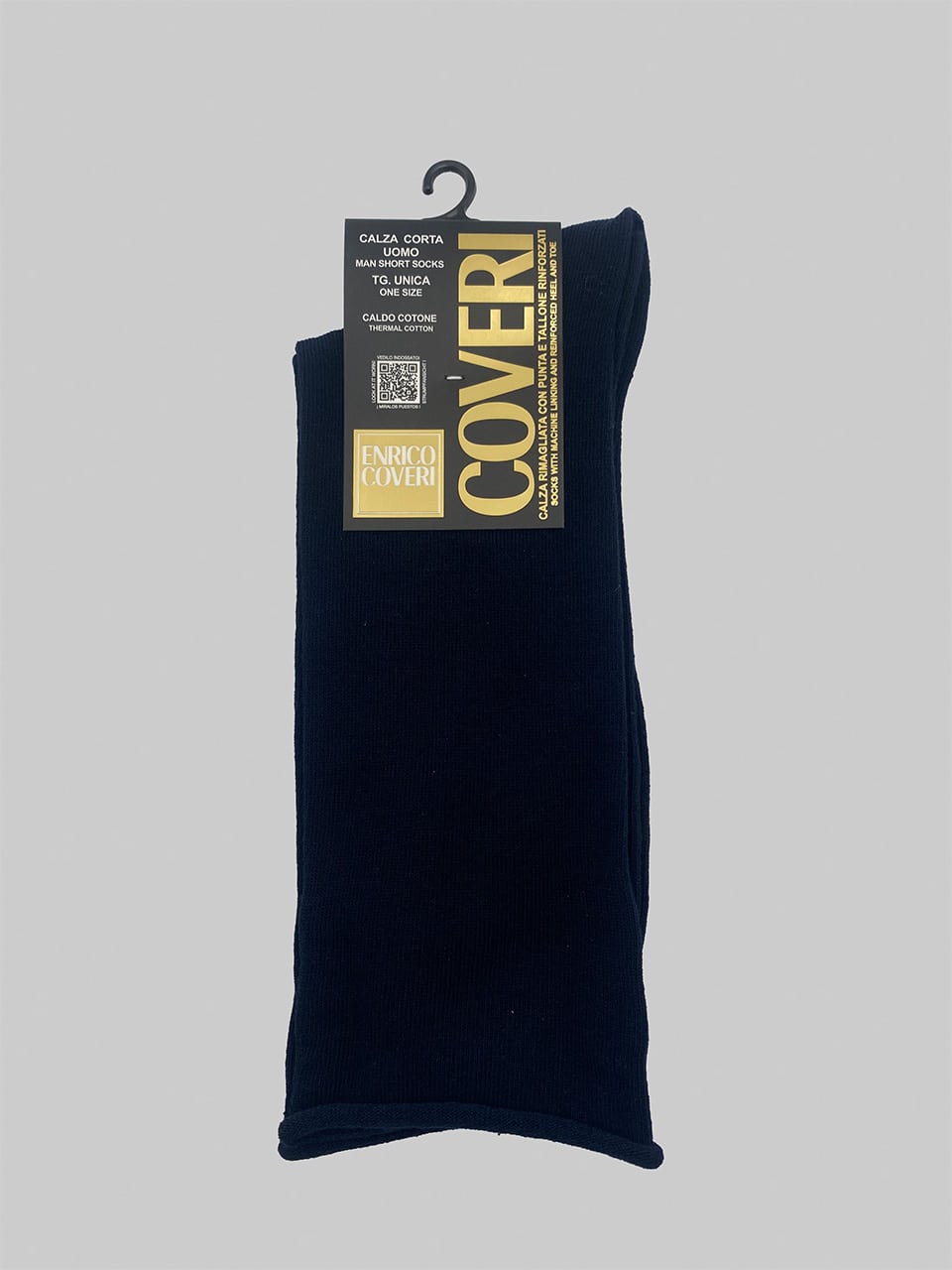 Calze da uomo invernali senza elastico Coveri CASUAL LINE blu