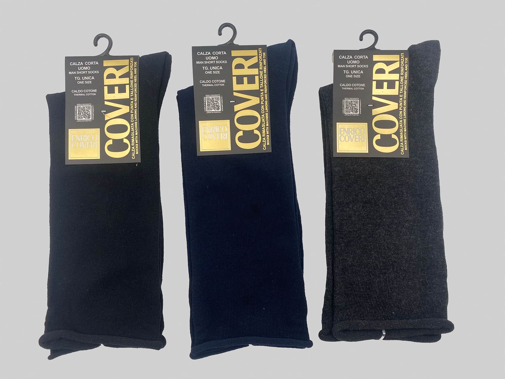 Calze da uomo invernali senza elastico Coveri CASUAL LINE