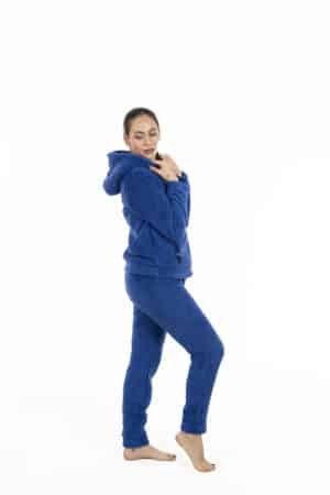 pigiama donna aperto davanti in pile Verdissima 83.W3AMSF53