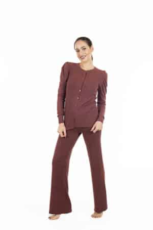 Pigiama Verdissima aperto davanti invernale 77.W3CMR55