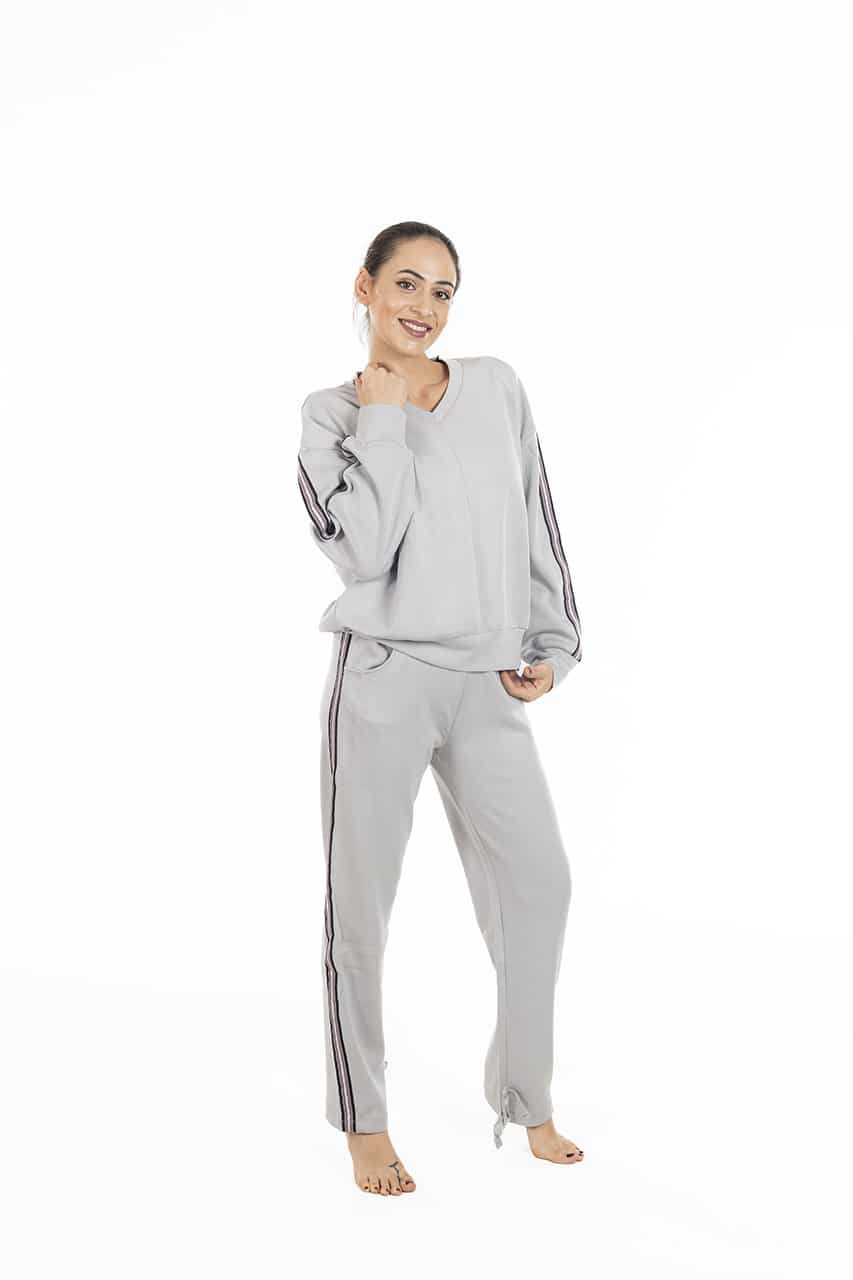 Tuta elegante da donna Verdissima 73.W3CFP53 grigio 2