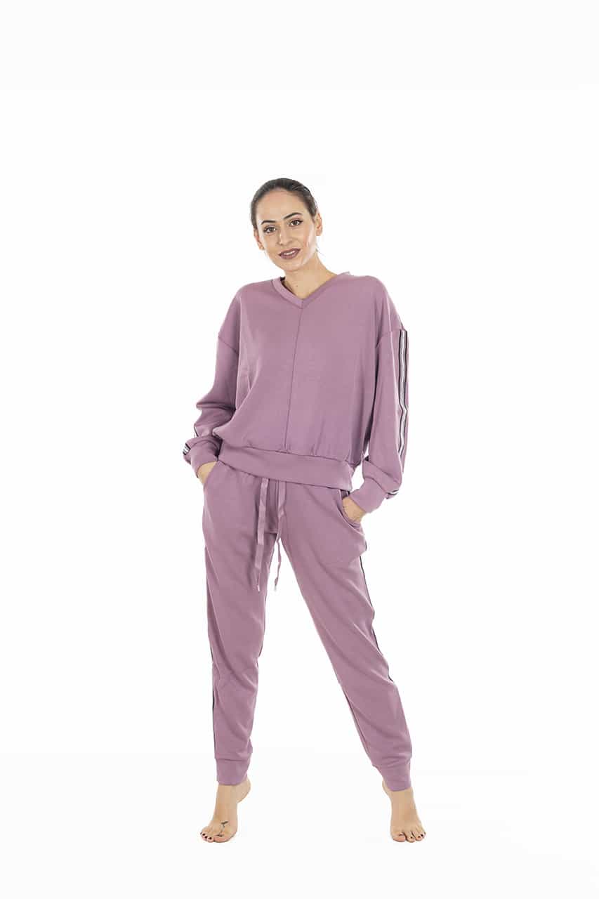 Tuta elegante da donna Verdissima 73.W3CFP53 malva