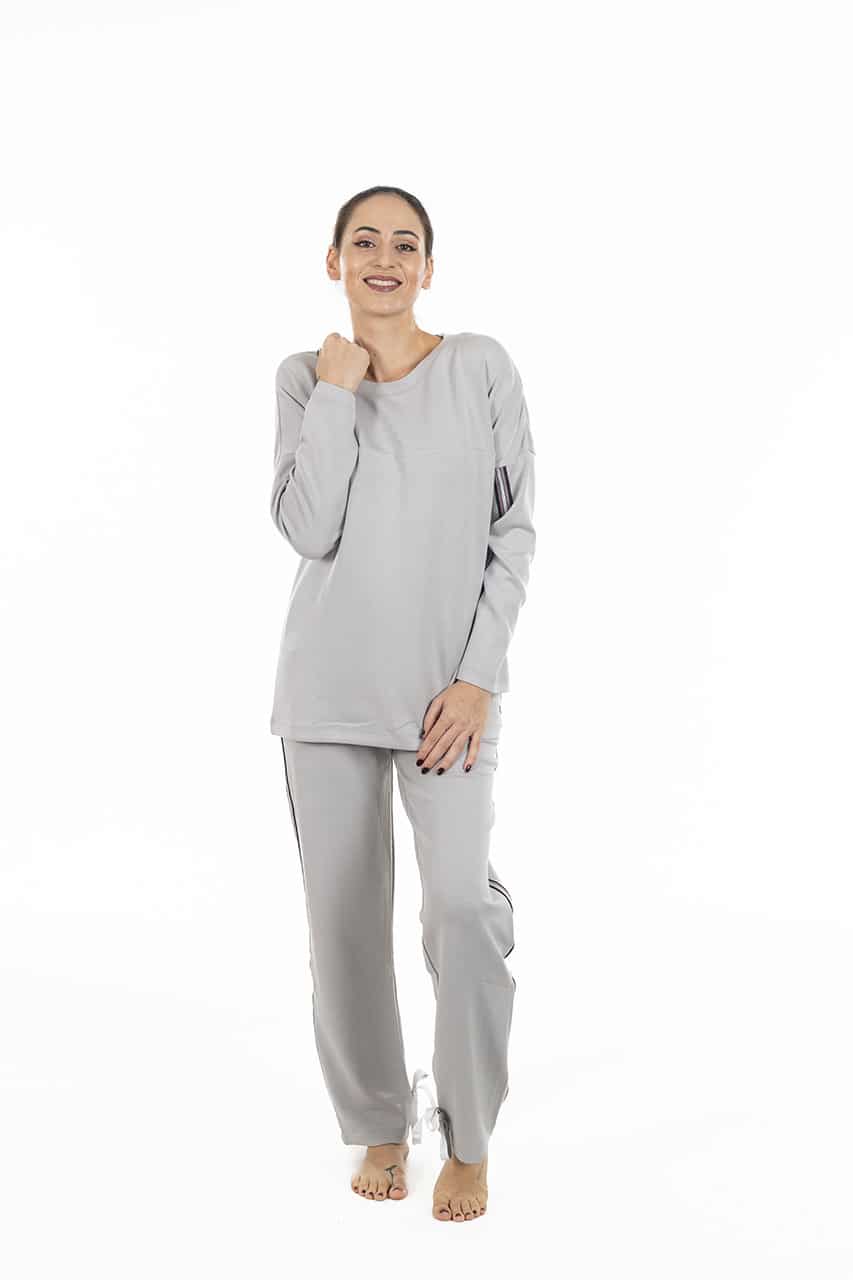 Tuta elegante da donna Verdissima 74.W3CFP51 grigio